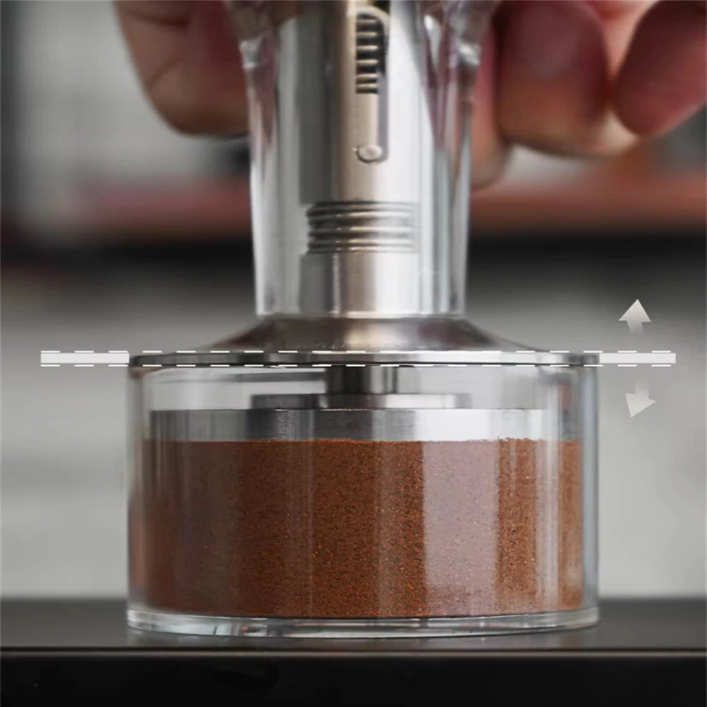 HiBREW 3 in 1 Constant Pressure Coffee Tamper 51mm 54mm 58mm Powder Press with Calibrated Spring Barista Pro Stainless Steel — view 6