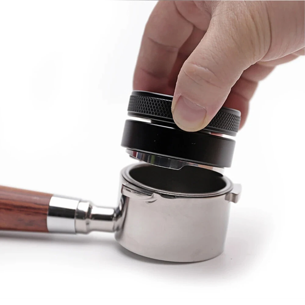 HiBREW H7A & H7 Espresso Barista Pro 58mm Bottomless Coffee Powder Handle Portafilter 304 stainless steel Tmaper Distributor — view 2