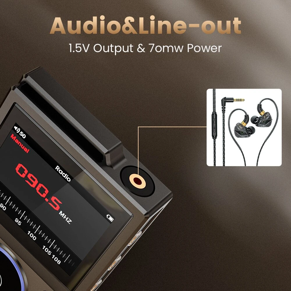 HIFI-02 HiFi Audio Player DSD256 Hard Decode Lossless Music Player bluetooth LDAC 3000mAh Zinc Alloy Body Portable MP3 Player — view 2