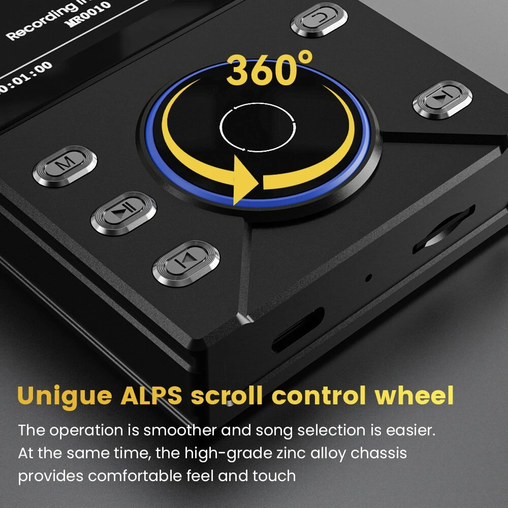 HIFI-02 HiFi Audio Player DSD256 Hard Decode Lossless Music Player bluetooth LDAC 3000mAh Zinc Alloy Body Portable MP3 Player — view 3