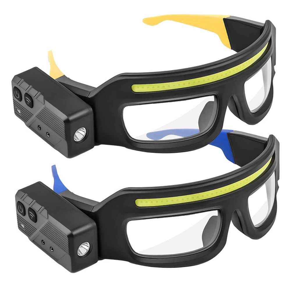 High Brightness LED Headlamp 90°Adjustable Job Site & Security Lighting 5 Modes Rechargeable Flashlight Wave Sensor Control — image 1