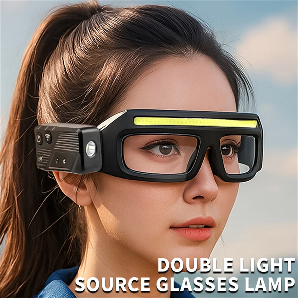 High Brightness LED Headlamp 90°Adjustable Job Site & Security Lighting 5 Modes Rechargeable Flashlight Wave Sensor Control — view 3
