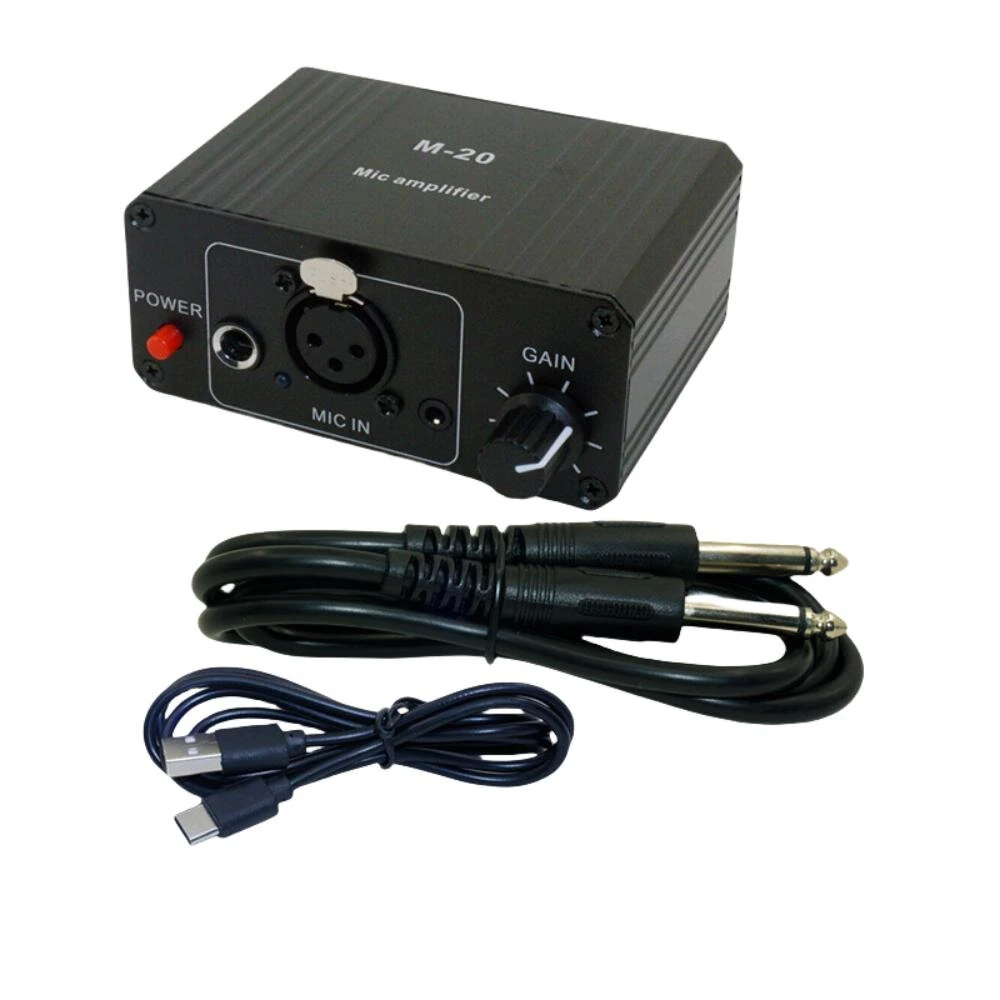 High Gain 48V Microphone Preamp Low Noise XLR Output Balanced Amplifier Compact Design for Dynamic and Condenser Mic Professional Audio — view 7