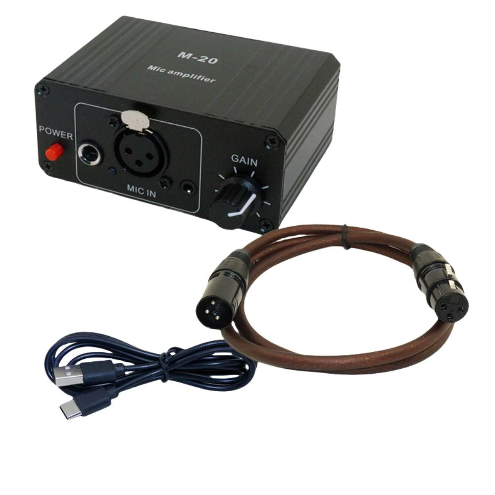 High Gain 48V Microphone Preamp Low Noise XLR Output Balanced Amplifier Compact Design for Dynamic and Condenser Mic Professional Audio — view 8