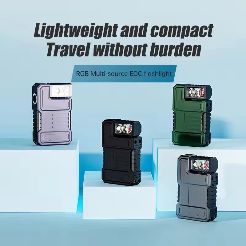 High-lumen LED Keychain Flashlight Aluminum Mini Pocket Light with IP54 Rating Suitable for Outdoor Adventure Camping Running Fishing. — view 2