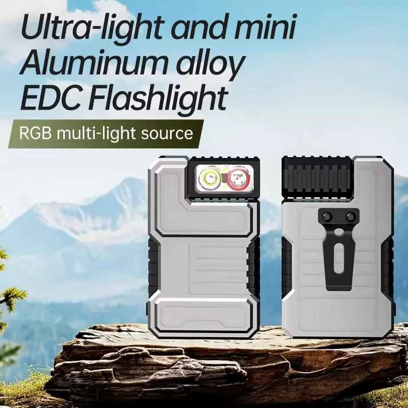 High-lumen LED Keychain Flashlight Aluminum Mini Pocket Light with IP54 Rating Suitable for Outdoor Adventure Camping Running Fishing. — view 3