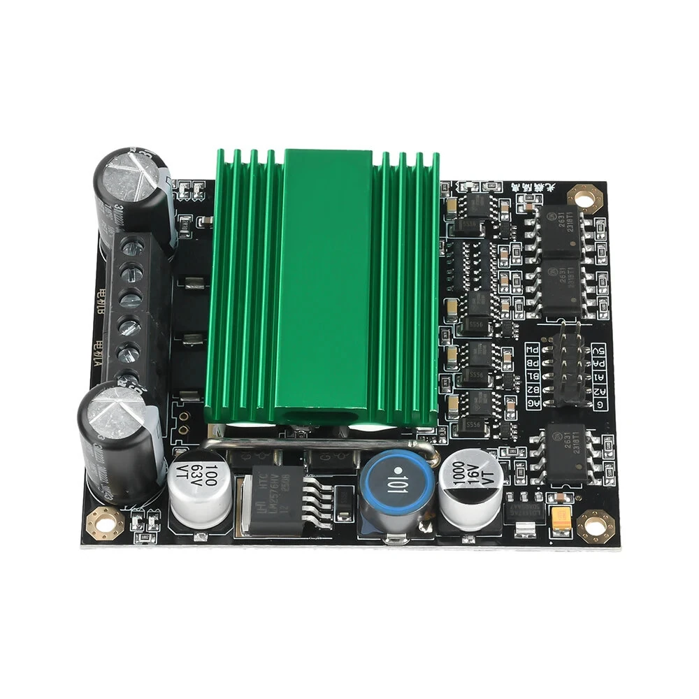 High Power H-bridge DC Motor Controller Drive Module 12V 48V Dual Channel Motor Driver PWM Control Heat Dissipation Signal Isolation High Frequency — view 7