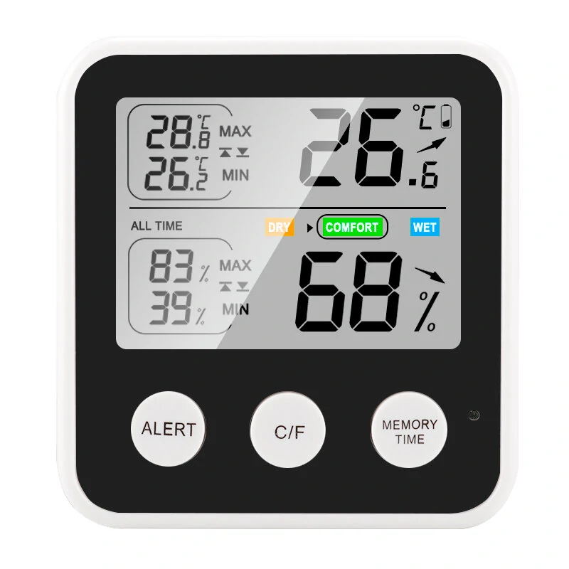 High-Precision Lcd Electronic Digital Display Indoor Temperature And Humidity Meter Multi-Functional Household — High-Precision