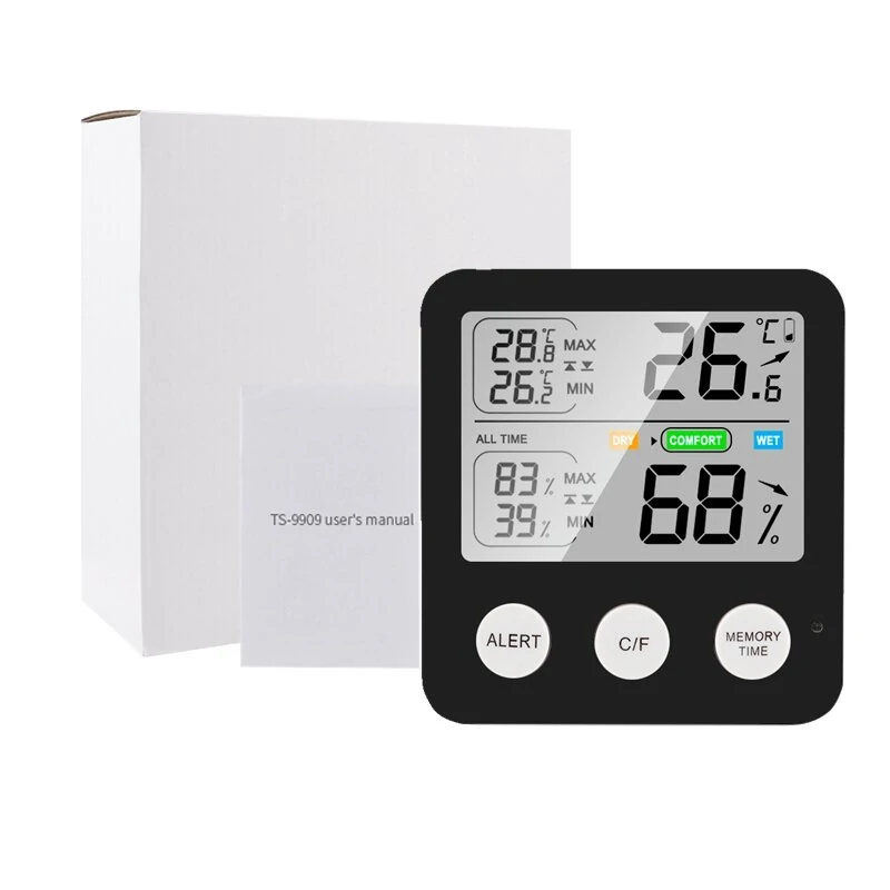 High-Precision Lcd Electronic Digital Display Indoor Temperature And Humidity Meter  Multi-Functional Household — view 6