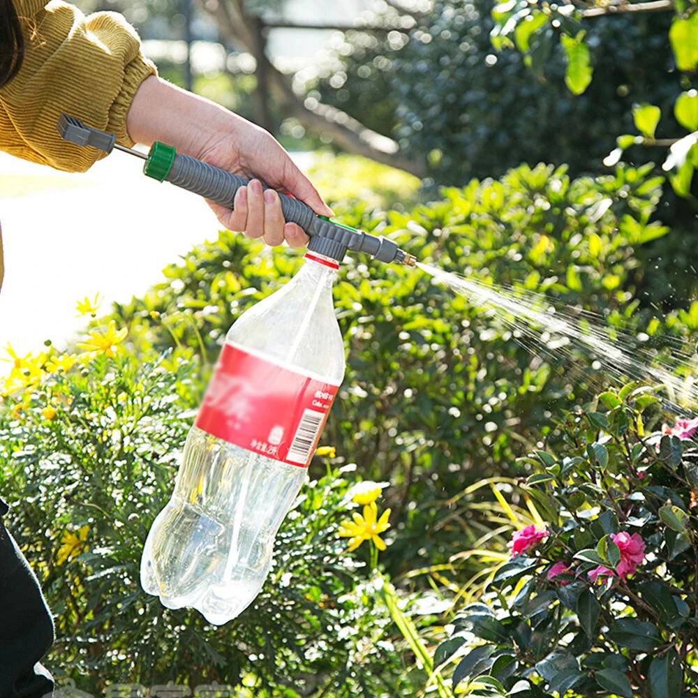 High Pressure Air Pump Manual Sprayer Adjustable Drink Bottle Spray Head Nozzle Garden Watering Tool Sprayer Agriculture Tools — view 6