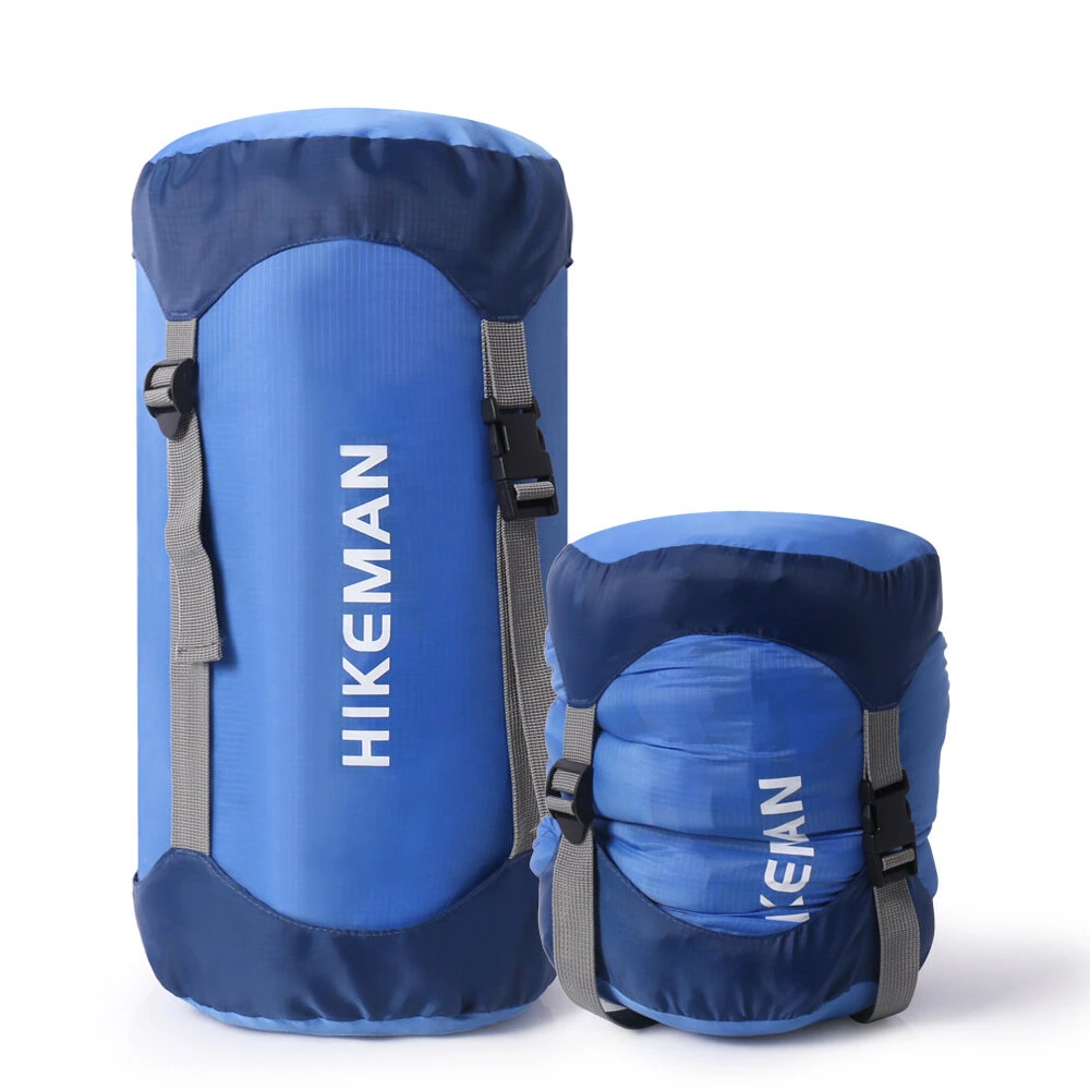 HIKEMAN Compression Sack for Sleeping Bag 210T Polyester Water Repellent Packing Stuff Storage Bag for Outdoors Travel Camping Hiking — Hikeman