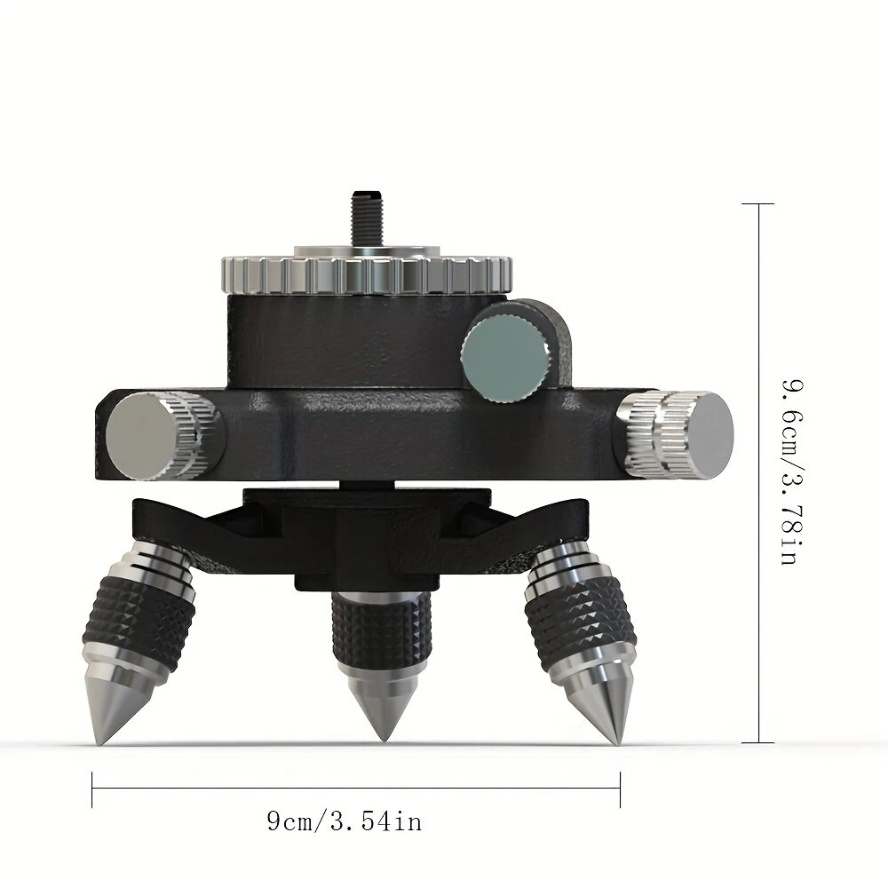 HILDA Tripod Stand for Laser Level 360° Rotatable Aluminum Alloy Bracket Base 1/4'' Interface Fine Adjustment Tripod Stand — view 6