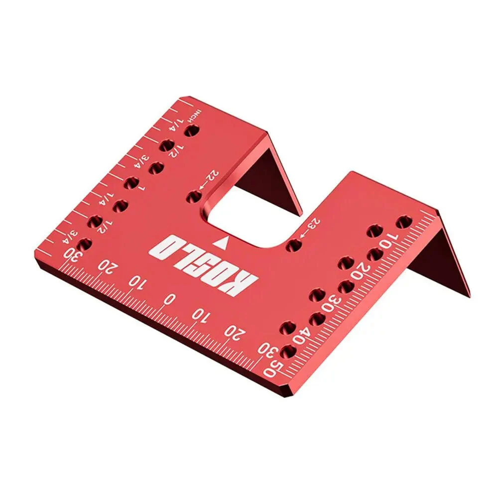 Hinge Installation Fixture Jig 22/23mm Standard Hinge Size 2mm Seam Spacing Aluminum Alloy Dual-Side Magnetic Positioning Multi-Hole 3mm Drilling Guide Compact 8x5.5x3cm — view 2