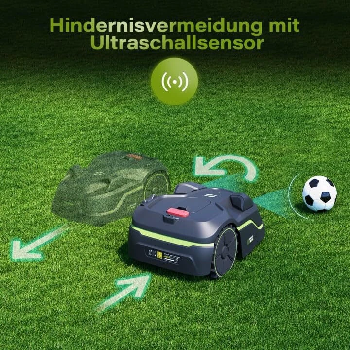[HK DIRECT] SUNTEK i600 Robotic Lawn Mower with App Control For Lawns Up To 800m² Intelligent Mapping Handles 35% Slopes IPX5 Waterproof Automatic Recharging — view 3