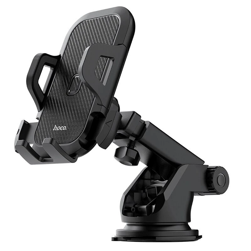 HOCO CA76 Universal Car Phone Holder Adjustable GPS Mount Stand for iPhone 16 16 Pro 15 14 13 Pro Max for Huawei Mate XT for Xiaomi 15pro for Samsung Galaxy Z Flip6 — HOCO