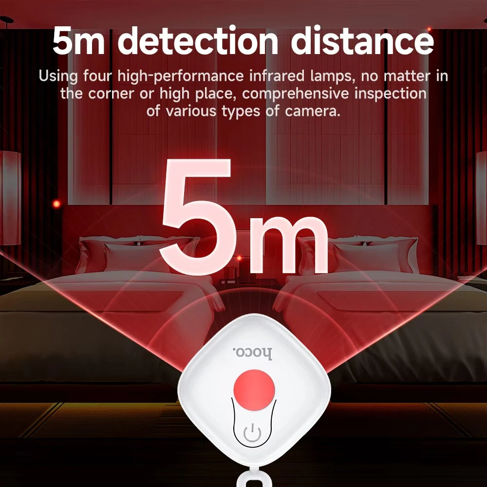 HOCO Full Range Camera Hidden Finder Anti-spys Bug Listening Device GPS Tracker Wireless Signal Scanner For Home Office Travel — view 4