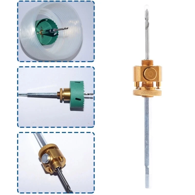 Hole Saw Arbor with 7.5 mm Shank Quick Ejector System Universal Compatibility for Hole Saw Systems — view 2