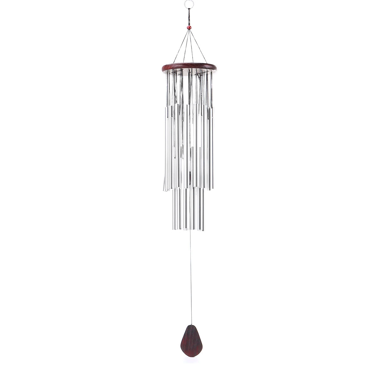 Home 27 Silver Tubes Wind Chimes Church Bells Hanging Decorations — view 4