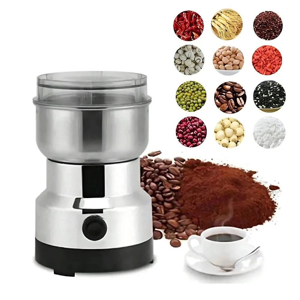 Home Kitchen Electric Milling Machine Multipurpose Electric Coffee Bean Grinding Tool Stainless Steel Milling Machine for Seeds Spices Herbs Nuts Coffee Grinder — Pricio