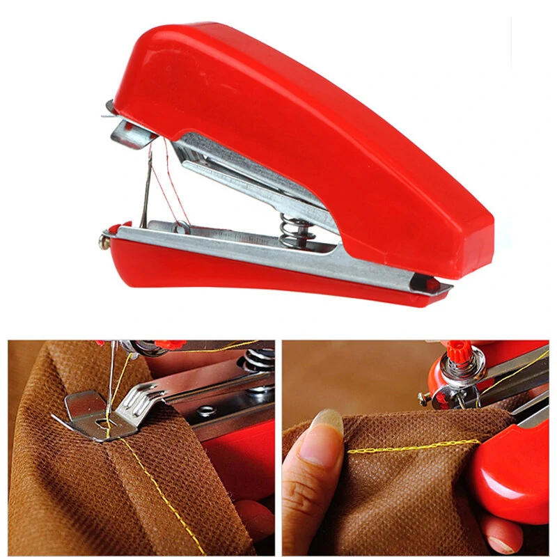 Honana WX-T32 Portable Hand-Held Mini Sewing Machine Clothes Fabric Pocket For D — Honana