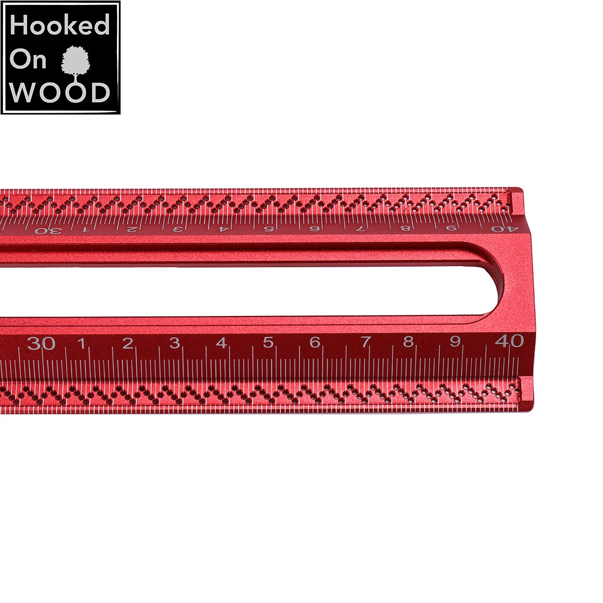 HONGDUI 400mm Hooked On Wood MT-2465 PRO Scriber Marking T Square Ruler Aluminum Alloy Hole Positioning Marking Gauge — view 4