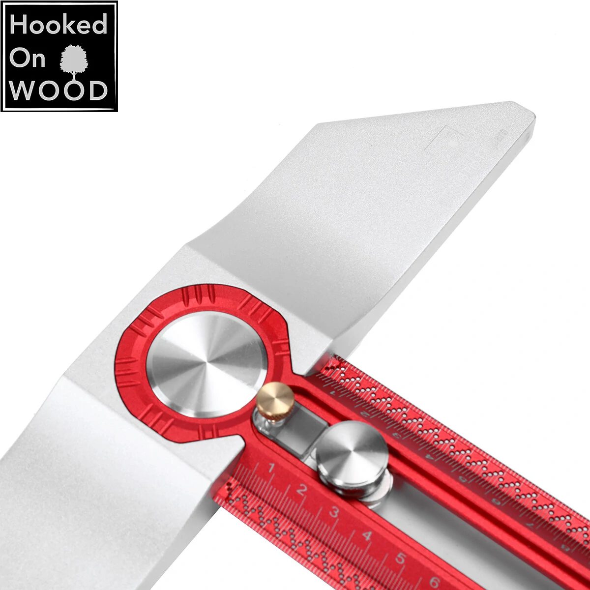 HONGDUI 400mm Hooked On Wood MT-2465 PRO Scriber Marking T Square Ruler Aluminum Alloy Hole Positioning Marking Gauge — view 7