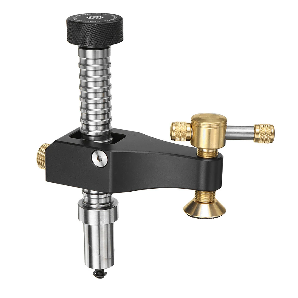 HONGDUI SC-14 Woodworking Desktop Surface Fixing Clamp Aluminum Alloy Table Hold Down Clamp DIY Fixing Clip Practical for 19/20mm Hole — view 3