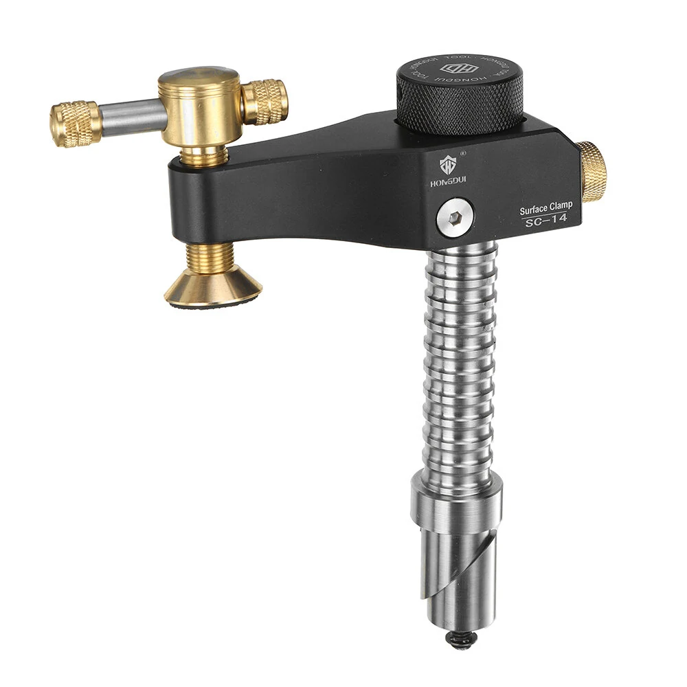 HONGDUI SC-14 Woodworking Desktop Surface Fixing Clamp Aluminum Alloy Table Hold Down Clamp DIY Fixing Clip Practical for 19/20mm Hole — view 6
