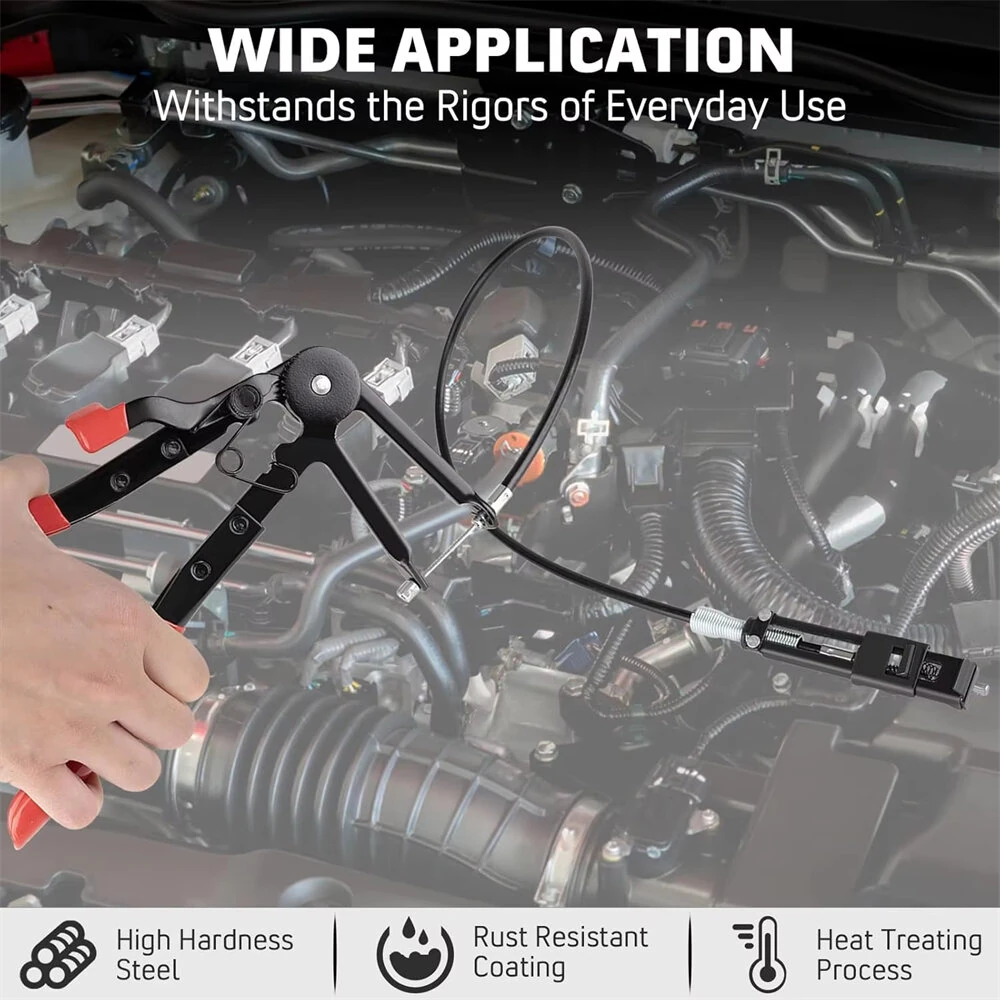 Hose Clamp Pliers Wire Long Reach Hose Clamp Pliers Set Car Disassembly Tool Vehicle Repair — view 5