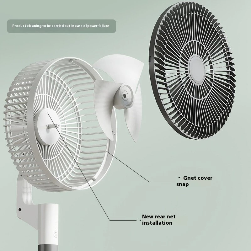 Household Air Circulation Fan High-Efficiency Floor Fan Desktop Vertical USB 3 Adjustable Wind Speeds Electric Fan Silent Energy-Saving Fan — view 6