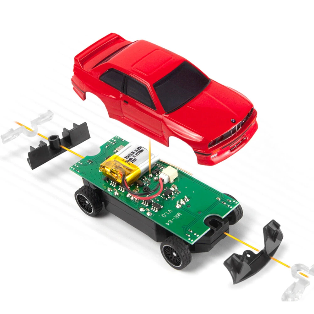 HPI Nano TTR 160990 160991 1/64 Simulation RC Car Racing Drift Vehicle Models Toy RTR 1989 M3 Officially Authorized — view 8