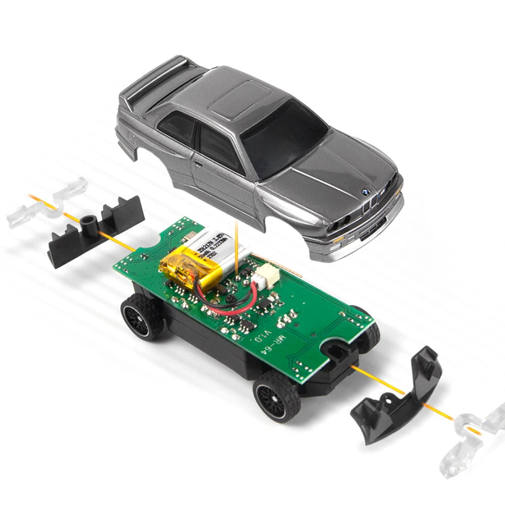 HPI Nano TTR 160990 160991 1/64 Simulation RC Car Racing Drift Vehicle Models Toy RTR 1989 M3 Officially Authorized — view 9