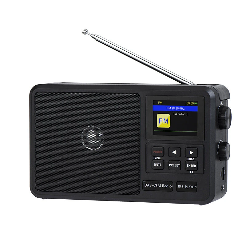 HRD CS-806 FM Radio Handheld Portable Radio Multi Function FM Radio WiFi DAB+ Wireless Radio Support Alarm Clock and Sleep Setting Support USB TF Card 3.5mm Audio Playback — view 7
