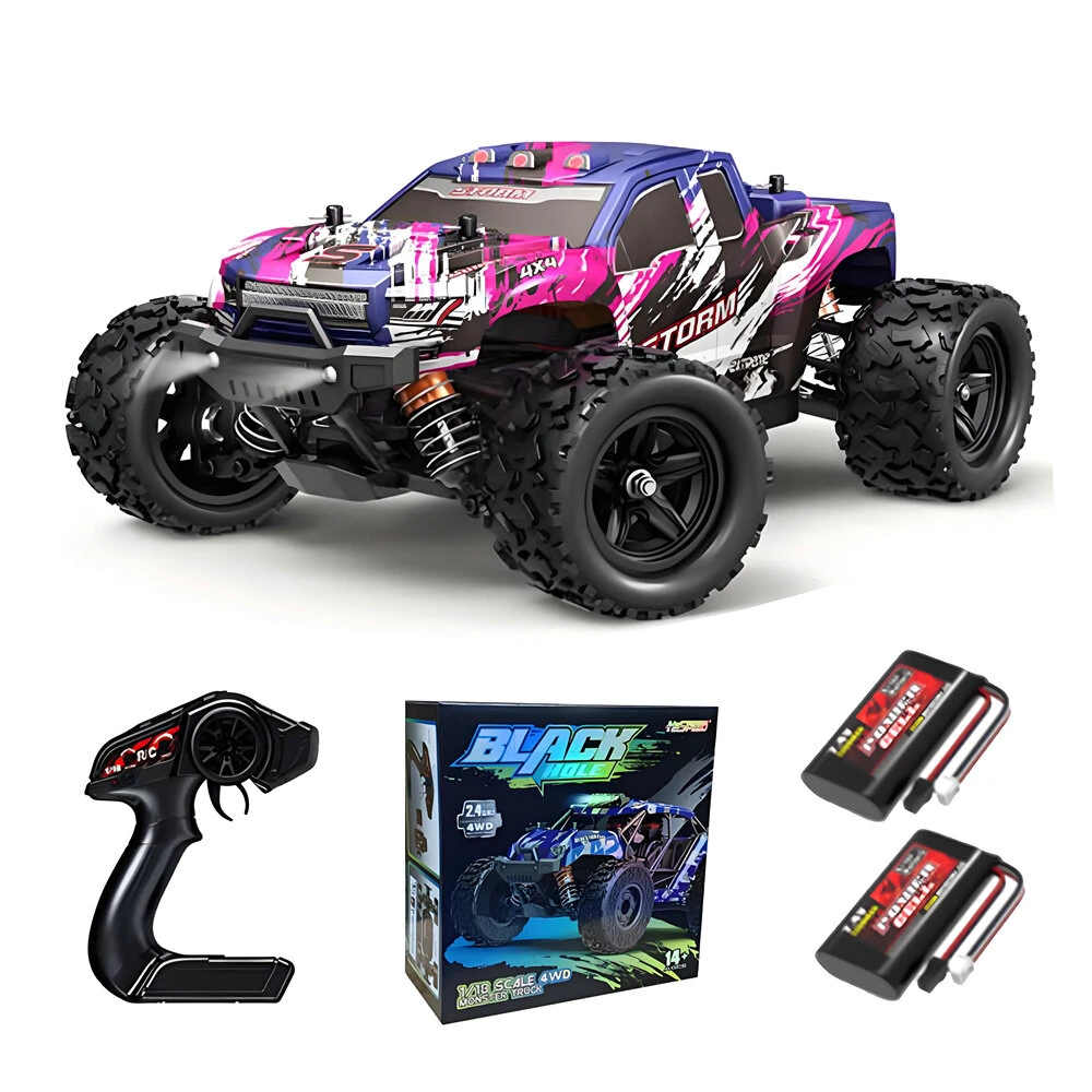 HS 18301/18302/18303/18304 RTR 1/18 2.4G 4WD 36km/h RC Car High Speed Off-Road Truck LED Light Full Proportional Vehicles Models Toys — view 10
