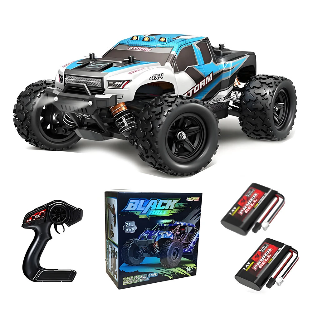 HS 18301/18302/18303/18304 RTR 1/18 2.4G 4WD 36km/h RC Car High Speed Off-Road Truck LED Light Full Proportional Vehicles Models Toys — view 6