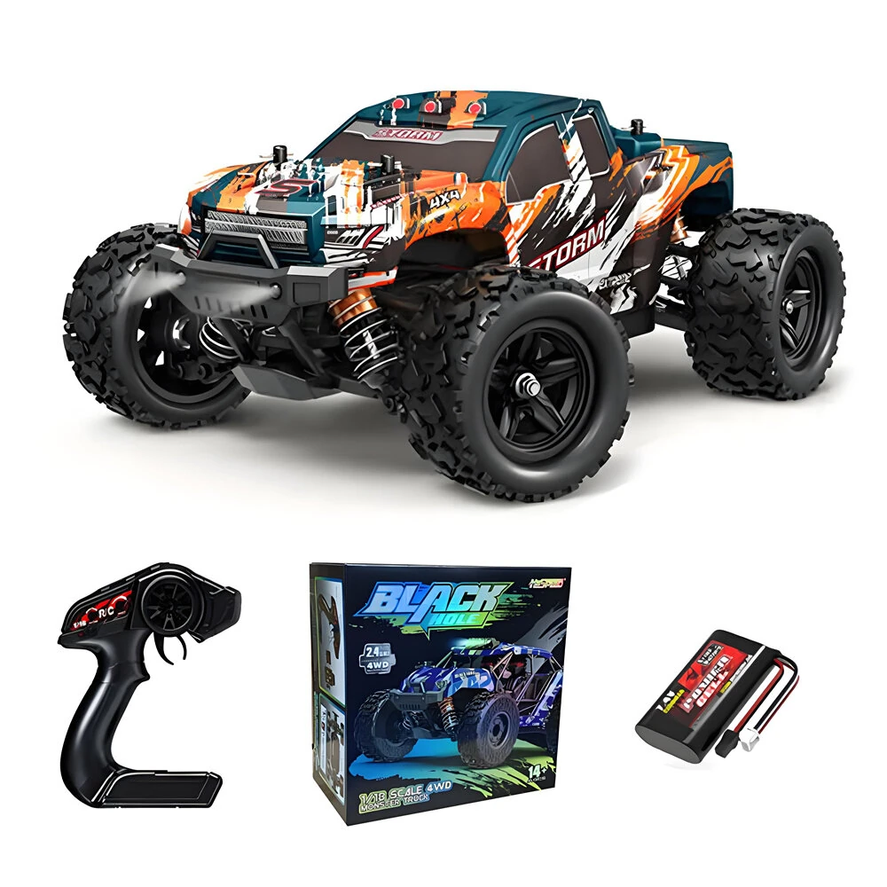 HS 18301/18302/18303/18304 RTR 1/18 2.4G 4WD 36km/h RC Car High Speed Off-Road Truck LED Light Full Proportional Vehicles Models Toys — view 7