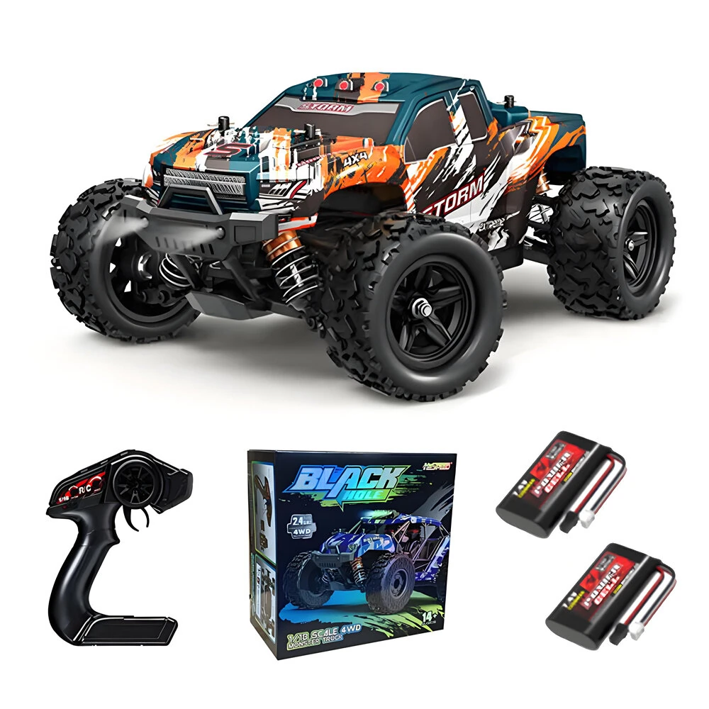 HS 18301/18302/18303/18304 RTR 1/18 2.4G 4WD 36km/h RC Car High Speed Off-Road Truck LED Light Full Proportional Vehicles Models Toys — view 8