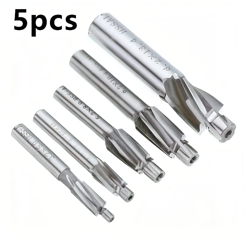 HSS-AL Countersink End Mill Set M3 M4 M5 M6 M8 High Speed Precision Milling Cutter for Metal Wood Machining Copper Aluminum — view 2