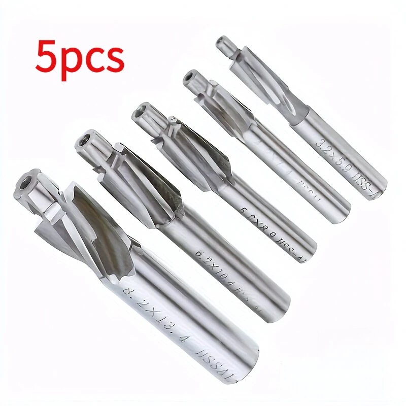 HSS-AL Countersink End Mill Set M3 M4 M5 M6 M8 High Speed Precision Milling Cutter for Metal Wood Machining Copper Aluminum — view 3