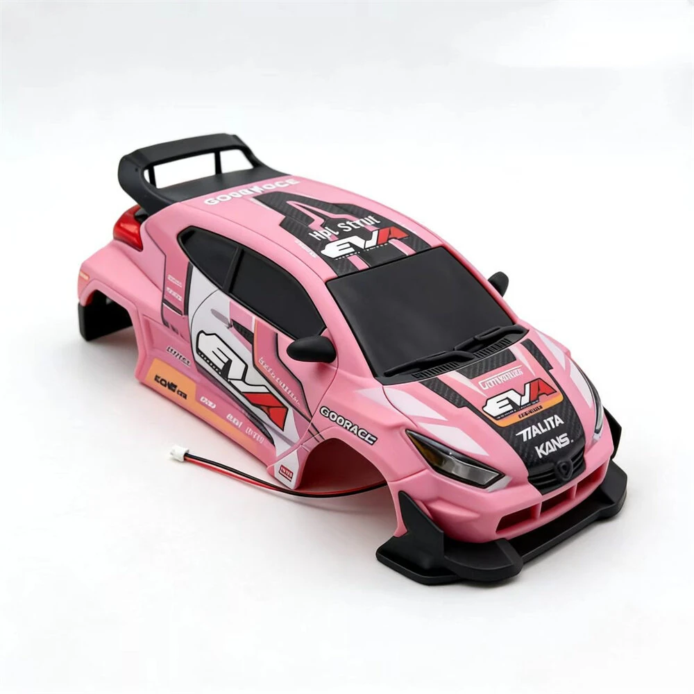 Hstar D24 1/24 Drift RC Car Parts Body Shell with LED Light On-Road Racing Vehicles Models Spare Replacement Accessories — view 3