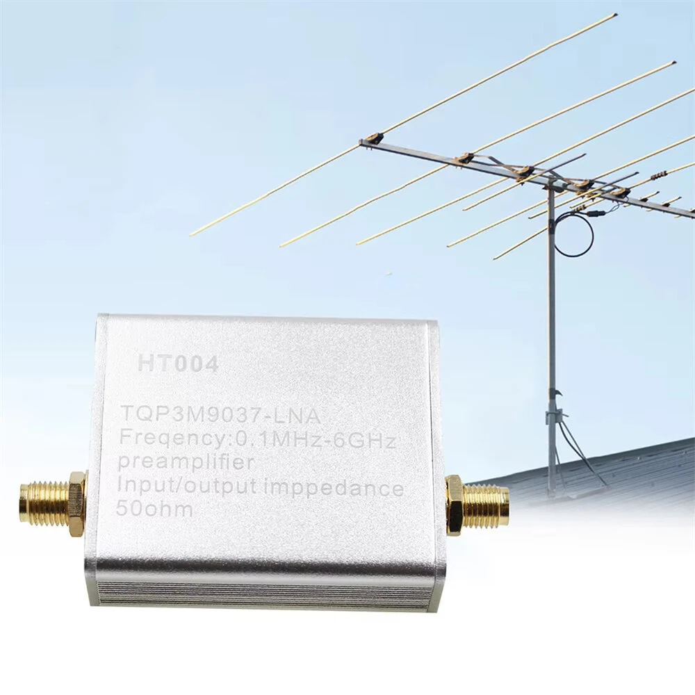 HT004 100K-6GHz Wideband Low Noise Amplifier 20dB High Gain Full Band Low Noise Amplifier with USB Cable — view 8