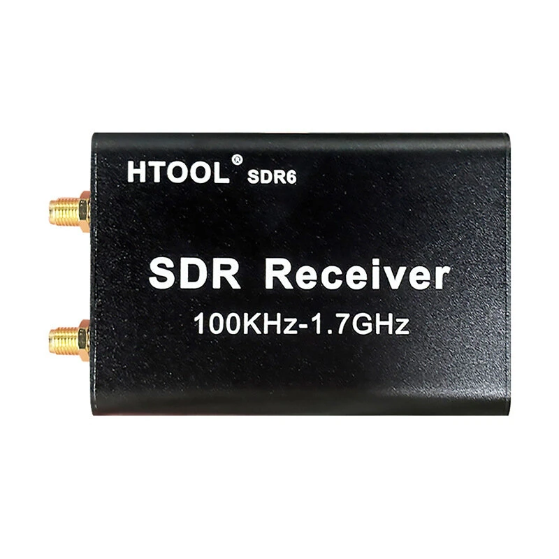 HTOOL SDR6 SDR Receiver 100KHz-1.7GHz Direct Sampling USB-C Aviation Shortwave FM Radio — image 1