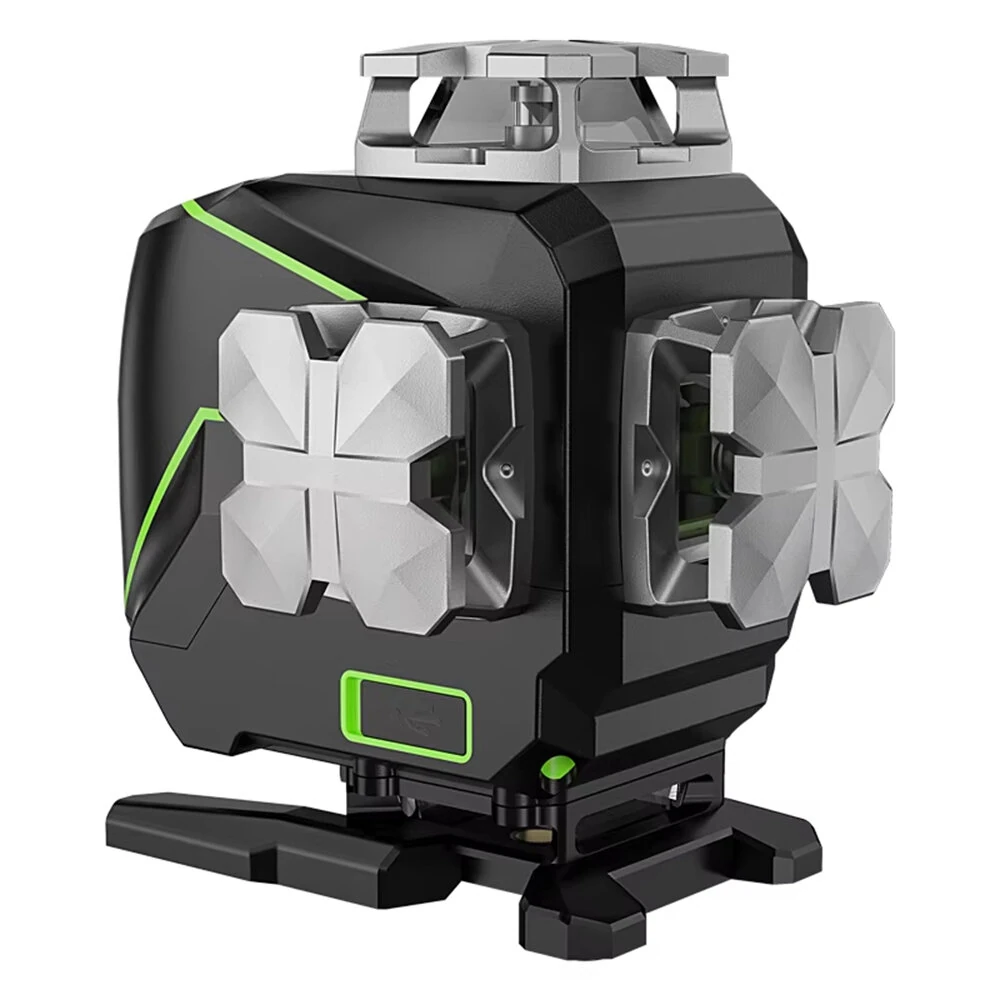Huepar S04CG 4D 16 Line Laser Level Self-Leveling LCD Screen Bluetooth Connectivity Rechargeable Battery IP54 Waterproof Type-C Charging — image 1