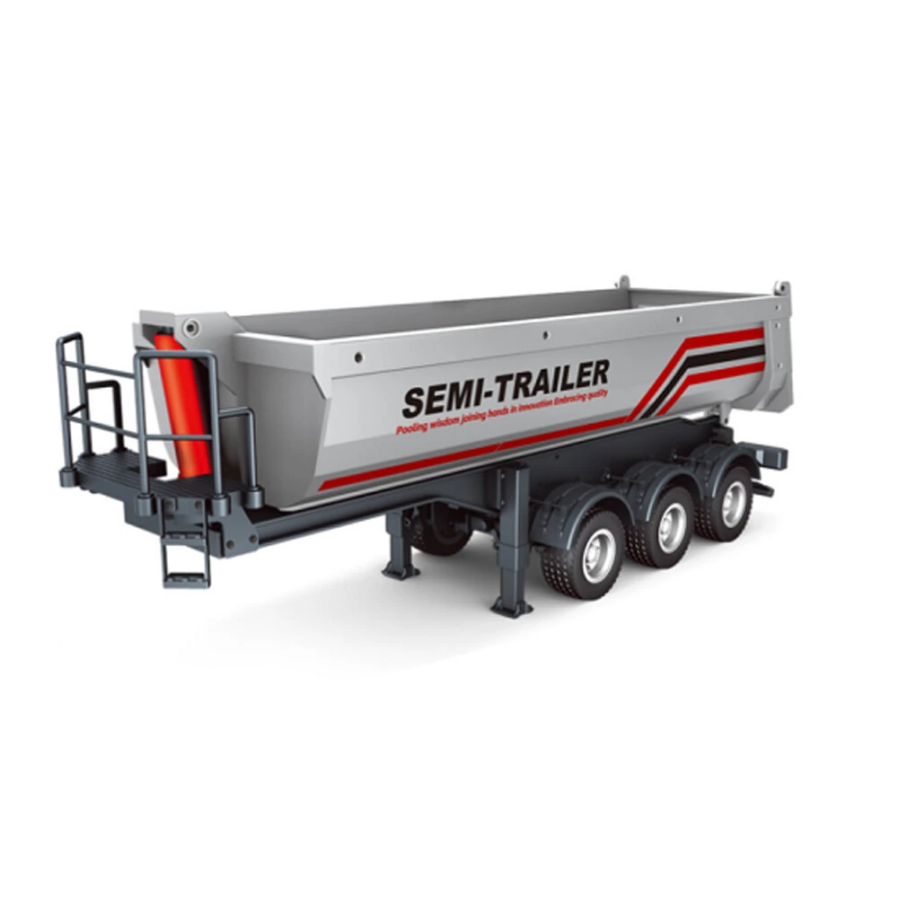 Huina 1509 1/18 RC Semi Dump Trailer Electric Lifting for 1501 RC Tractor Truck — view 2