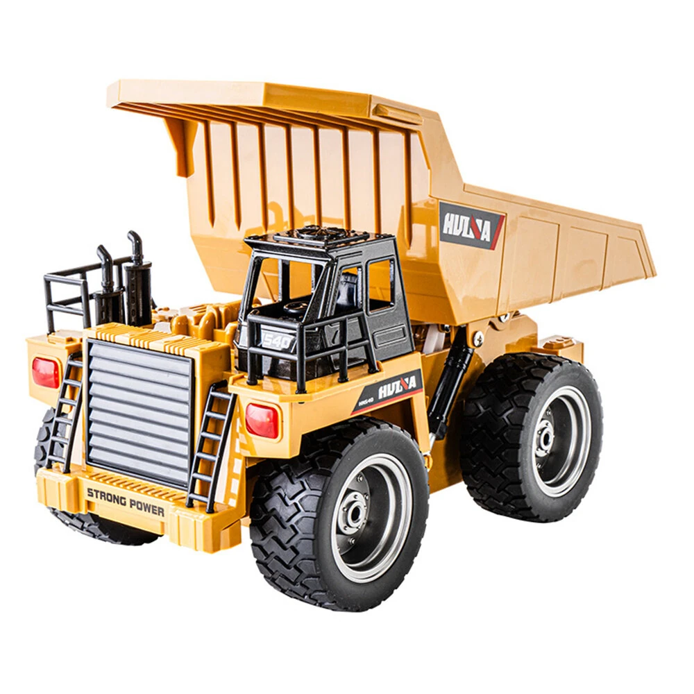 Huina Toys RTR 1534 1/18 2.4G 9CH RC Car Dump Truck Alloy Bucket Cabin LED Light Engineering Remote Control Simulation Construction Vehicles Models Children Kids Gifts — view 9