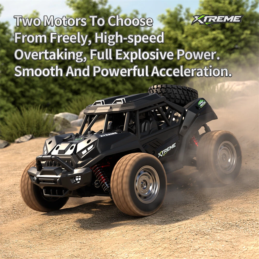 HW HW8816 HW8817 RTR 1/16 2.4G 4WD 35km/h 50km/h Brushed/Brushless RC Car Alloy Shell High Speed LED Light Off-Road Truck All Terrain Full Proportional Vehicles Models Toys — view 5