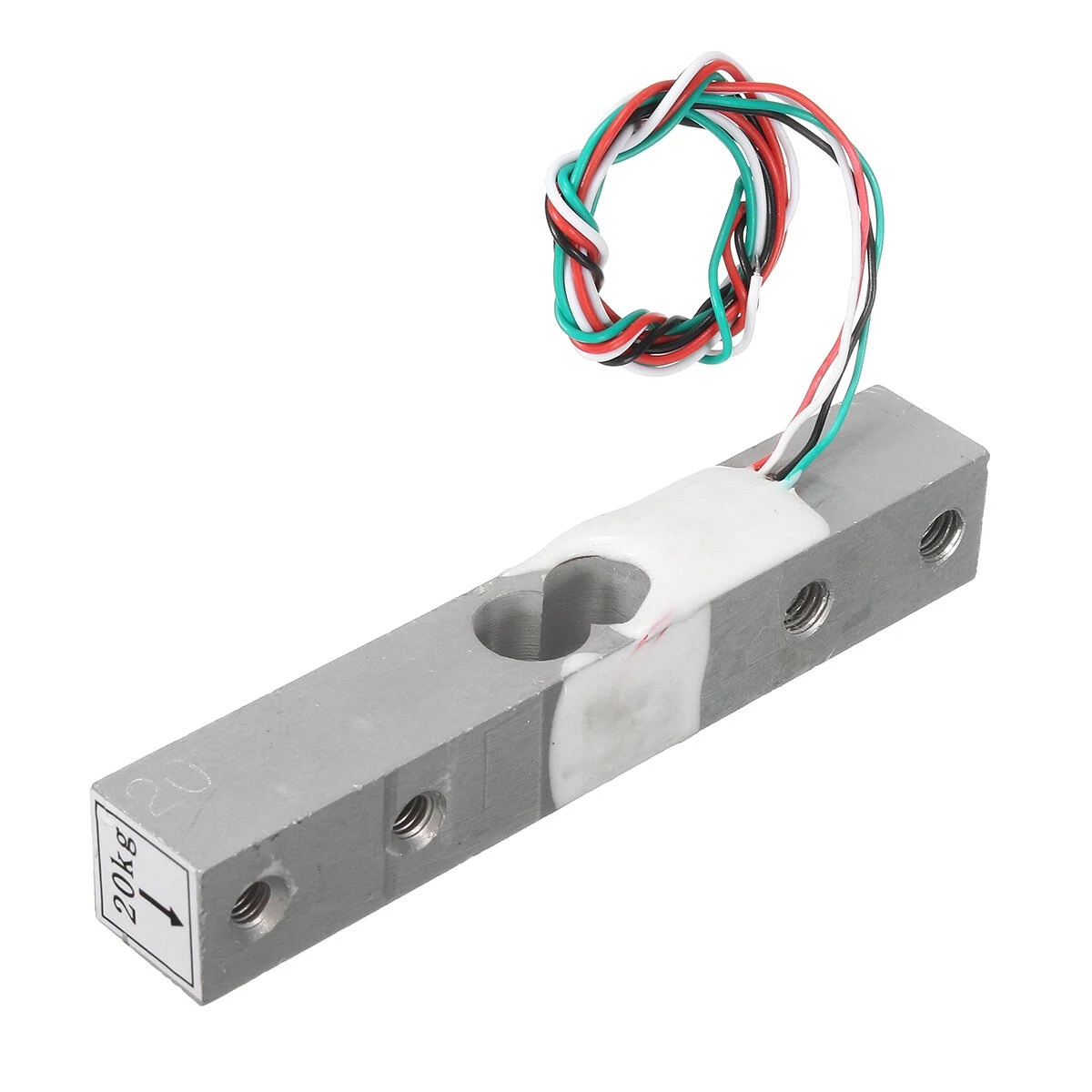 HX711 Module + 20kg Aluminum Alloy Scale Weighing Sensor Load Cell Kit — view 4