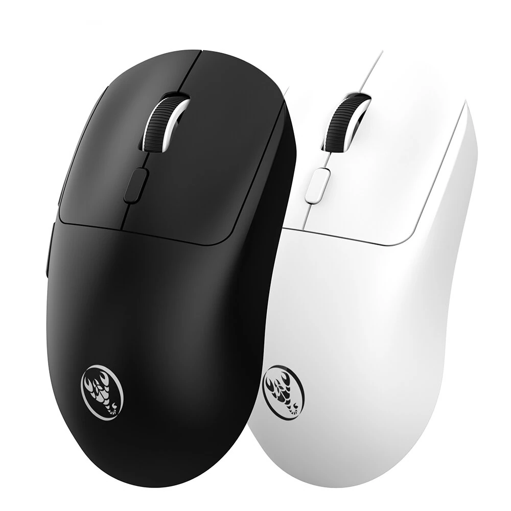 HXSJ T30 Tri-mode Gaming Mouse PIXART Inster S203 Chip 800-6400DPI 1KHz Report Rate 72g Lightweight 500mAh Type-C Rechargeable E-sports Gamer Mice for PC Laptop Computer — HXSJ