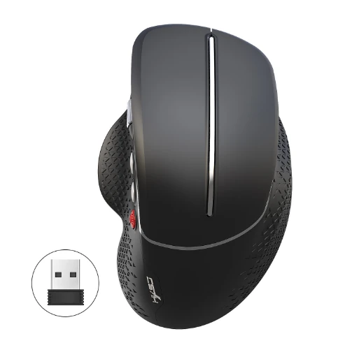 HXSJ T32 2.4G Wireless Vertical Gaming Mouse 1200-4800 DPI Aluminum Side Roller 6 Keys Ergonomic Design Anti Mouse Hand Gamer Mice for PC Laptop Computer — view 3