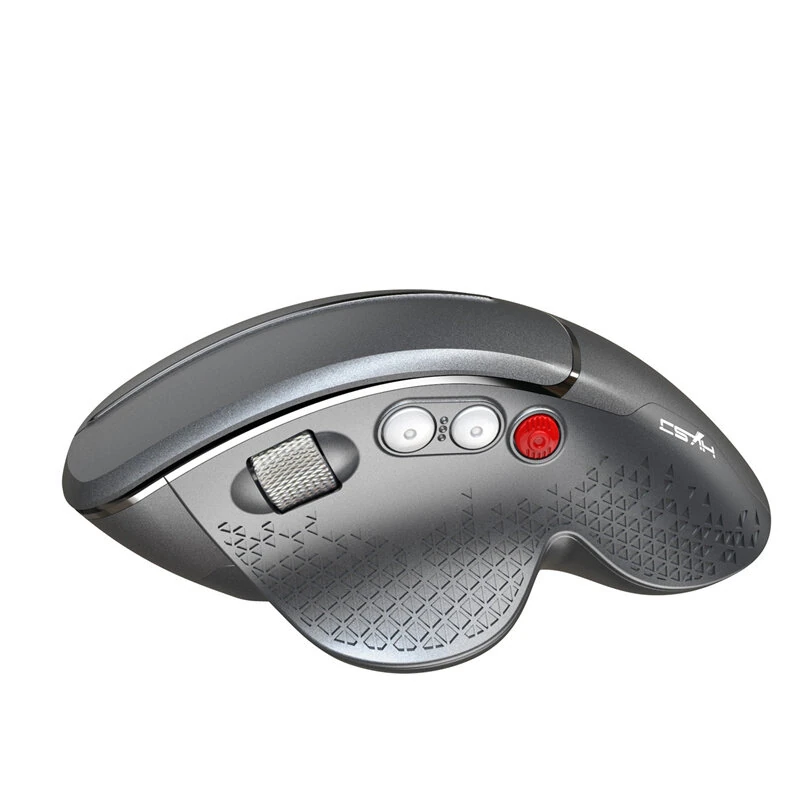 HXSJ T32 2.4G Wireless Vertical Gaming Mouse 1200-4800 DPI Aluminum Side Roller 6 Keys Ergonomic Design Anti Mouse Hand Gamer Mice for PC Laptop Computer — view 5